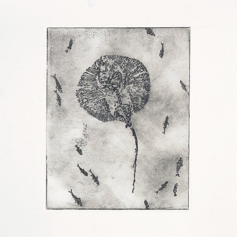 Original Print | 'Frozen in Time' intaglio, etching, unframed print - Posters - Paper 