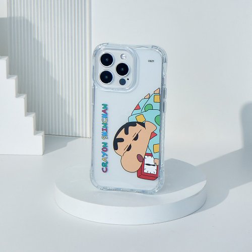 TOYSELECT 蠟筆小新睡衣賴床抗黃防摔MagSafe iPhone手機殼