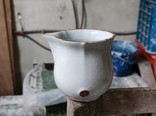 自然釉文創工作室 【送禮好物】月白 官窯茶海 幸福茶具 鶯歌名家葉敏祥作品