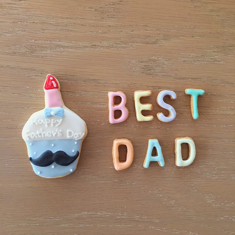 Daddy Day Sugar Cream Biscuit Gift Box - Handmade Cookies - Fresh Ingredients Blue