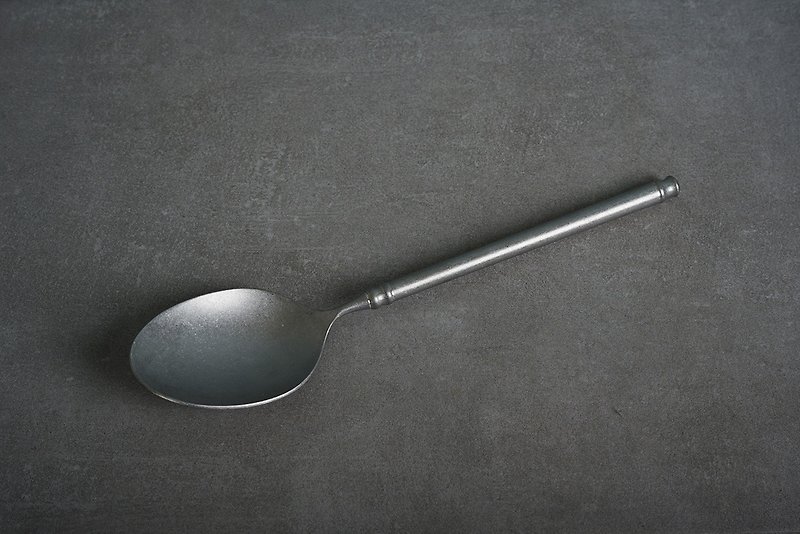 D&L antique serving spoon - ช้อนส้อม - สแตนเลส สีเงิน