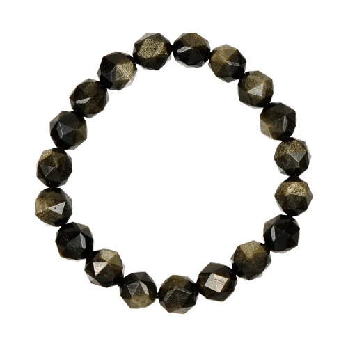 正佳珠寶 Gemsrich Jewelry 【正佳珠寶】金曜石 鑽切金曜 9mm 金曜石手珠