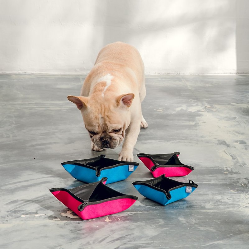 easy-go! pets outdoor bowls (pink-M/L) - Pet Bowls - Waterproof Material 