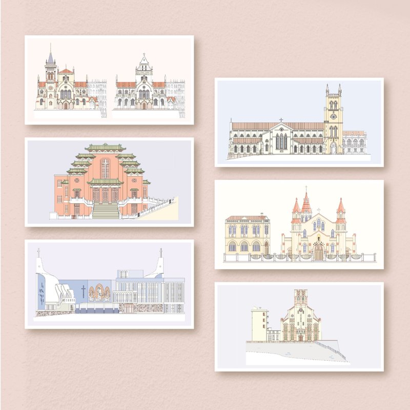 [Hong Kong Historic Buildings Series] Postcard__Church - Cards & Postcards - Paper 