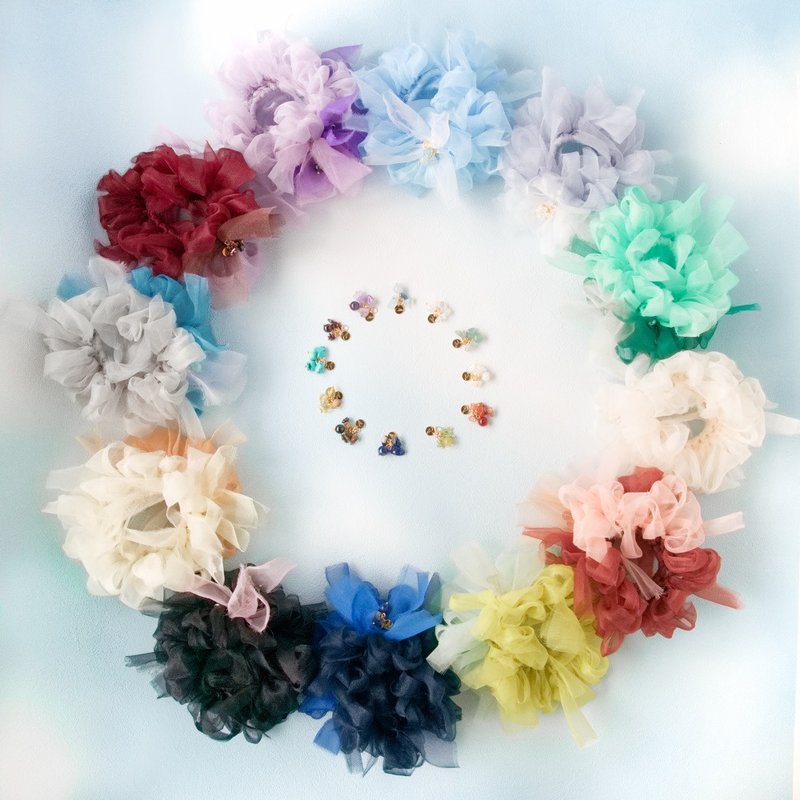 誕生石 | 咲編髮圈 - 髮夾/鯊魚夾 - 其他材質 多色