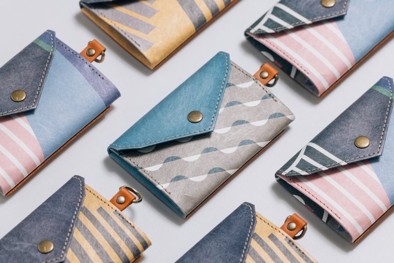 泰維克證件零錢包(階梯) 【 北藝中心 ×  WoodMan 聯名款】 - 證件套/識別證套 - 環保材質 藍色