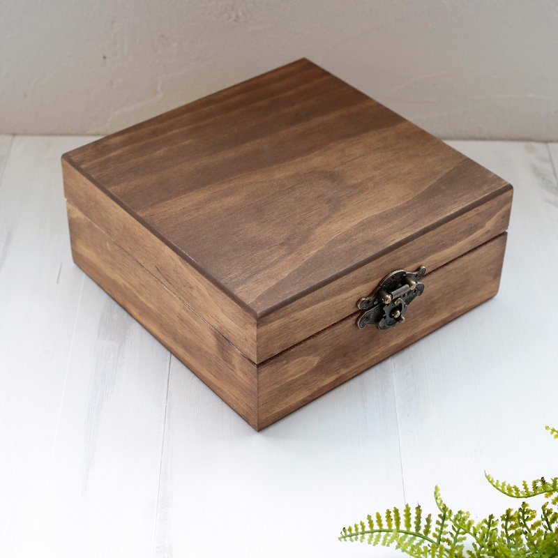 [Love] Wood stained walnut wood wax logs imported oil wooden box 25 grid 10-15ml wet ink water essential oil wooden box - น้ำหอม - กระดาษ 