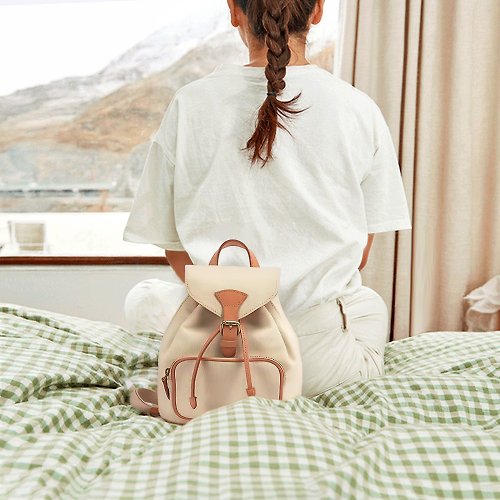 Leather Backpack, Women's Casual Mini Backpack, Cute Shoulder Bag, Messenger  Bag - Shop BOVER Backpacks - Pinkoi