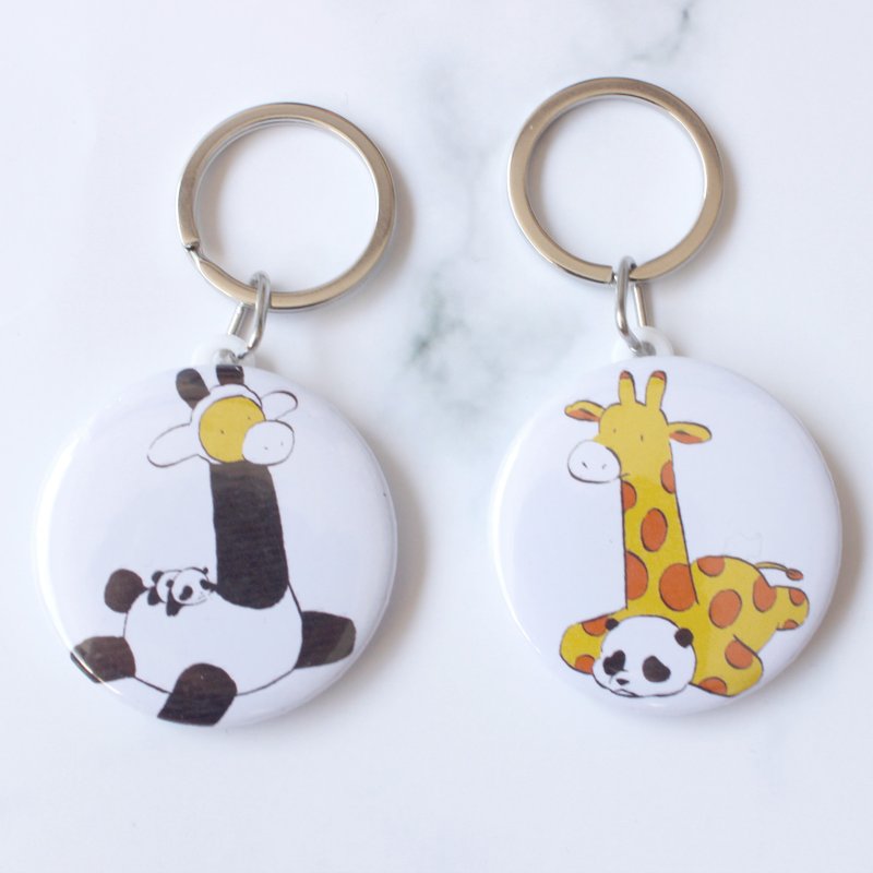 Keychain Plastic :Switch Panda SD Giraffe set pack 2 pcs - อื่นๆ - อะคริลิค 