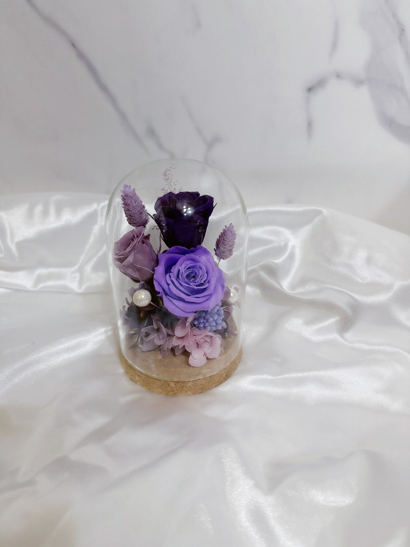 Flower art therapy RU flower eternal glass flower cup - ช่อดอกไม้แห้ง - พืช/ดอกไม้ 