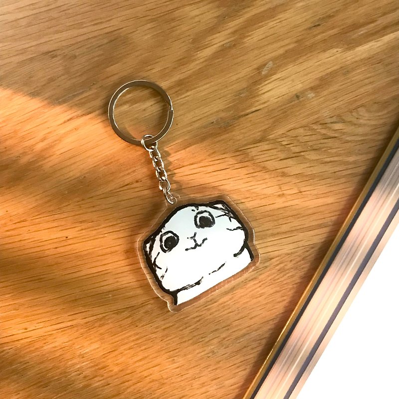 TERRIFYING SMILE cat keychain - Keychains - Other Materials Transparent