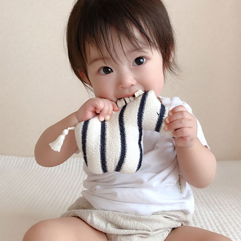 【kontex】Japanese pure cotton comfort doll-striped - Kids' Toys - Cotton & Hemp Multicolor