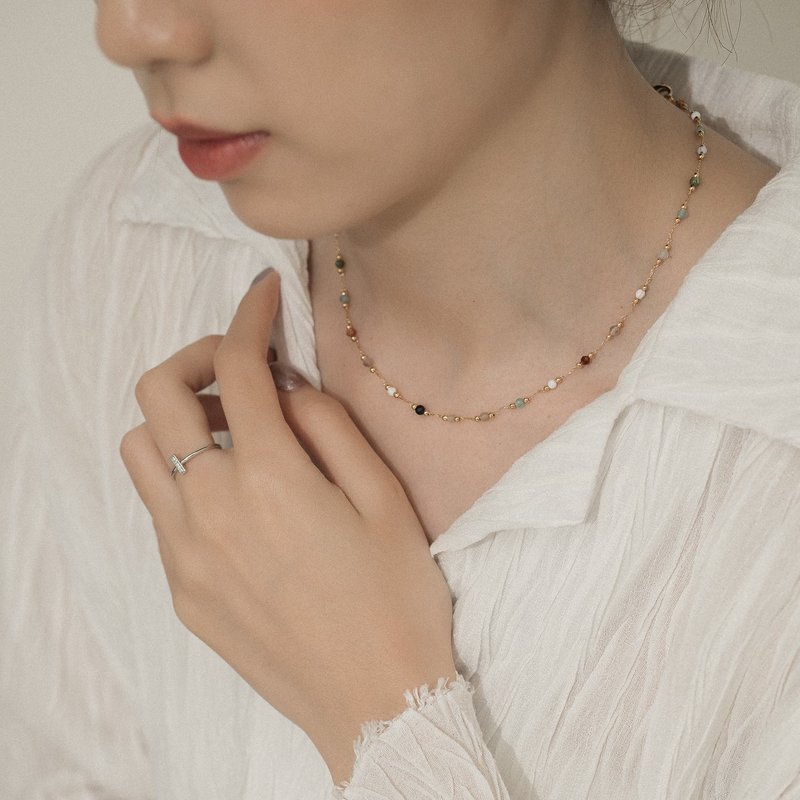 冬のエルフネックレス - ネックレス - 銅・真鍮 ゴールド