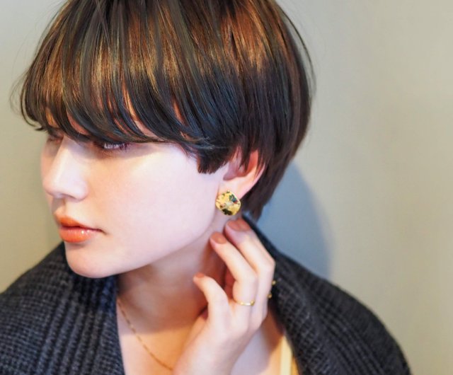 minamo --pierced earrings - - Shop urbany Earrings & Clip-ons - Pinkoi