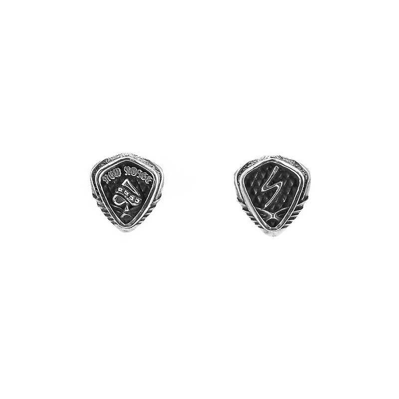 黑桃閃電PICK耳環 925純銀款 - 耳環/耳夾 - 其他金屬 