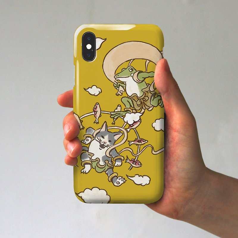 iPhone Case Fujin Raijin Mustard - Phone Cases - Plastic Khaki