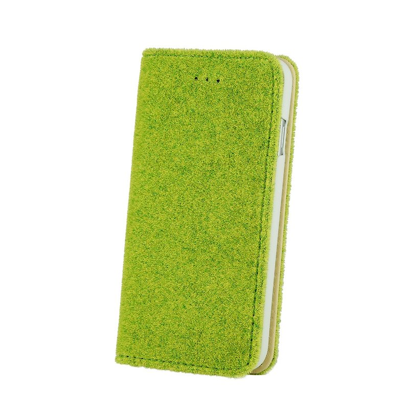 Shibaful -Hyde Park- Flip Cover for iPhone - เคส/ซองมือถือ - วัสดุอื่นๆ สีเขียว
