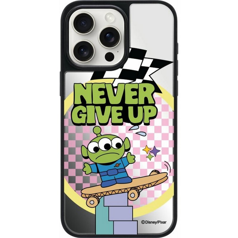 NEVER GIVE UP iPhone 16 Samsung s24 Golden Case/Mirror Case/Hybrid Plus - Phone Cases - Plastic Multicolor