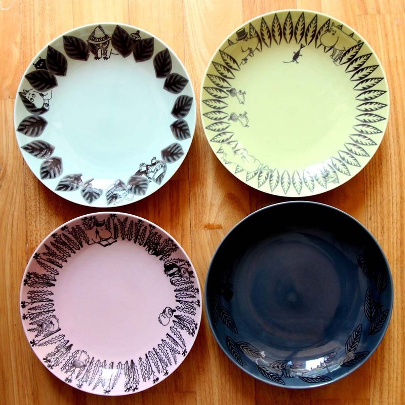 MOOMIN 噜噜米-rainforest series deep dish 4 (21 cm) - Plates & Trays - Pottery 