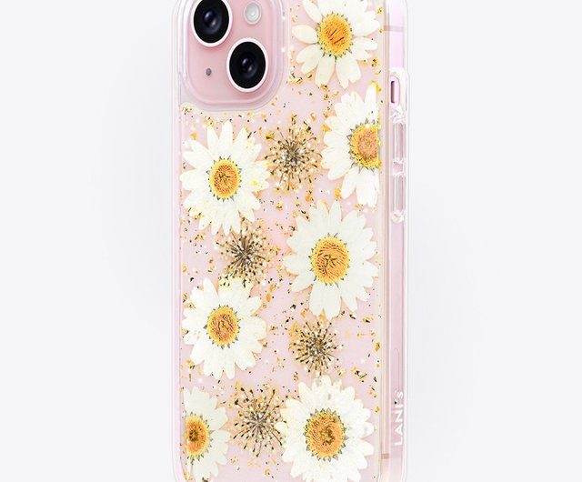 サマーデイジー iPhone 15 14 13 Pro Max プリザーブドフラワー