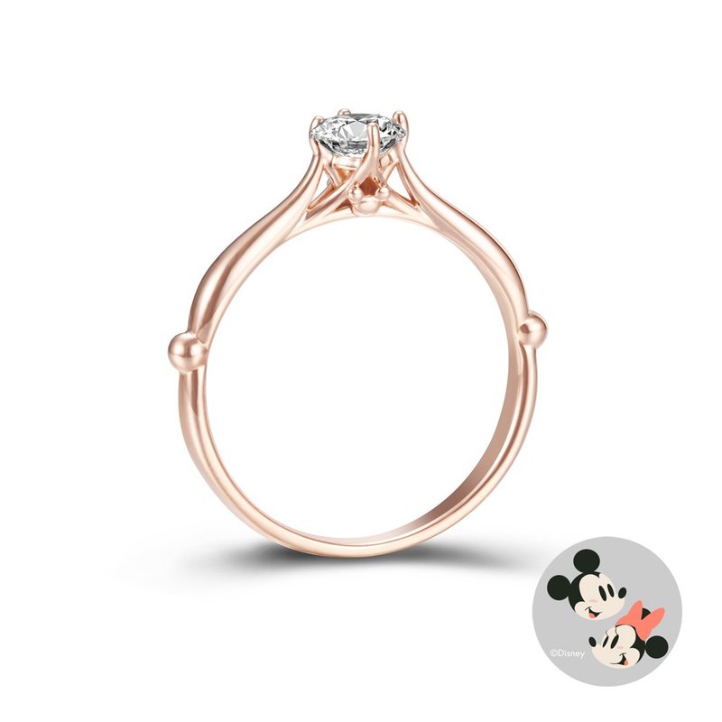 Disney Mickey Ring 4727 Rose - General Rings - Silver Pink