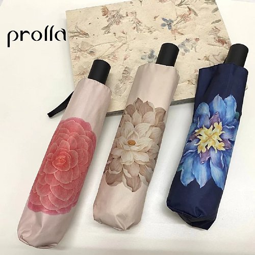 Prolla 保羅拉精品雨傘 2022復古花系列 自動傘雙層遮光系列 晴雨傘 防曬降溫抗UV 超潑水