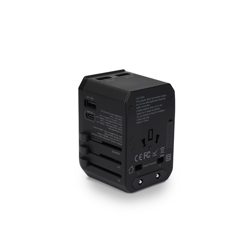 Universal Travel Adapter - Gadgets - Plastic Black