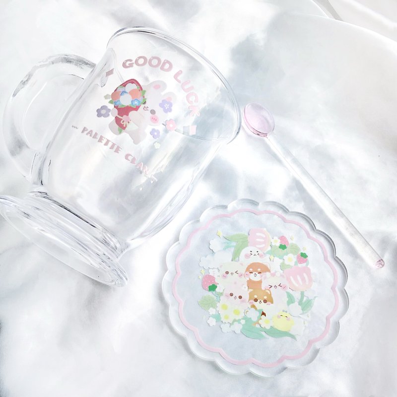 Palette Clan -- clear glass - Cups - Colored Glass Multicolor