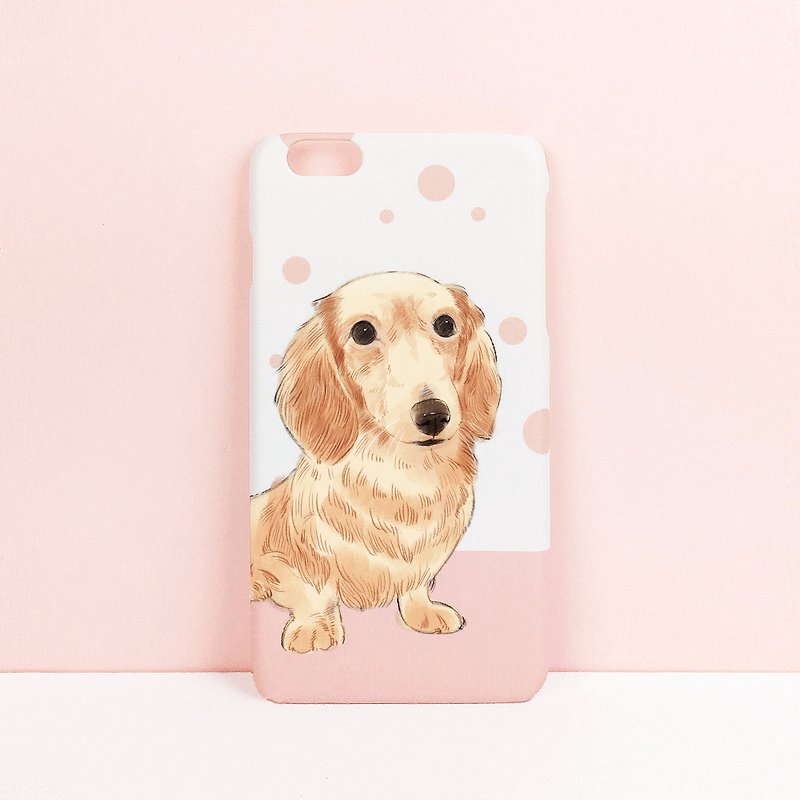 Short leg sausage-hard shell (iPhone.Samsung, HTC, Sony.ASUS phone case) - Phone Cases - Plastic Pink