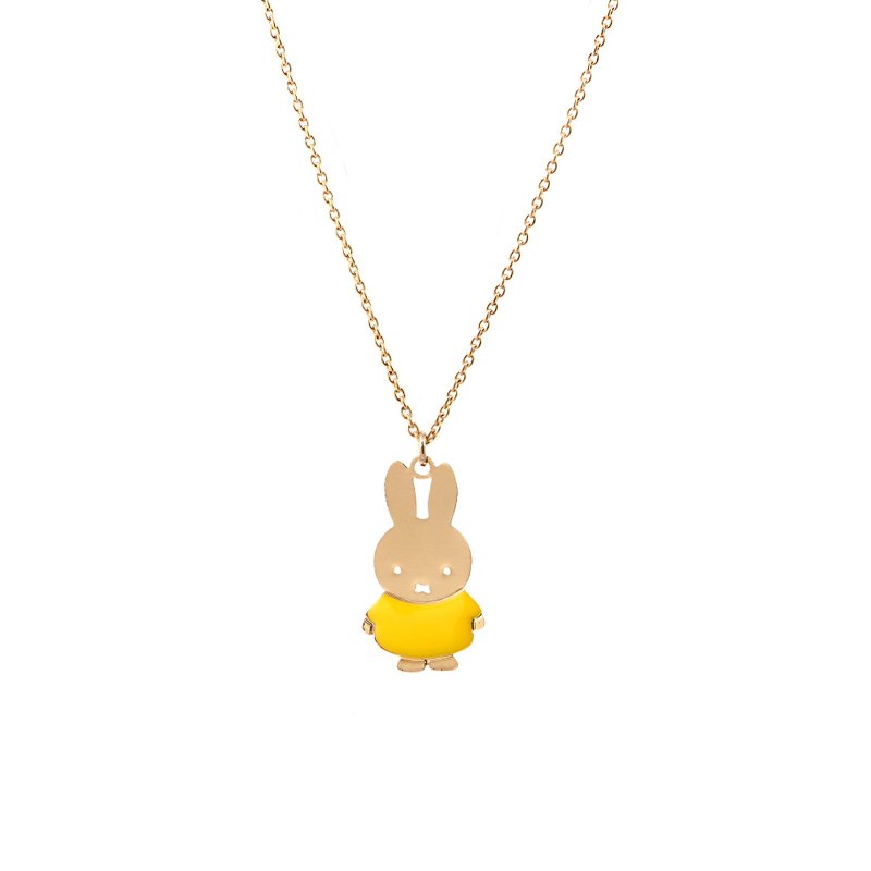 Titlee - Miffy Necklace (Yellow) - สร้อยคอ - ทองแดงทองเหลือง สีเหลือง