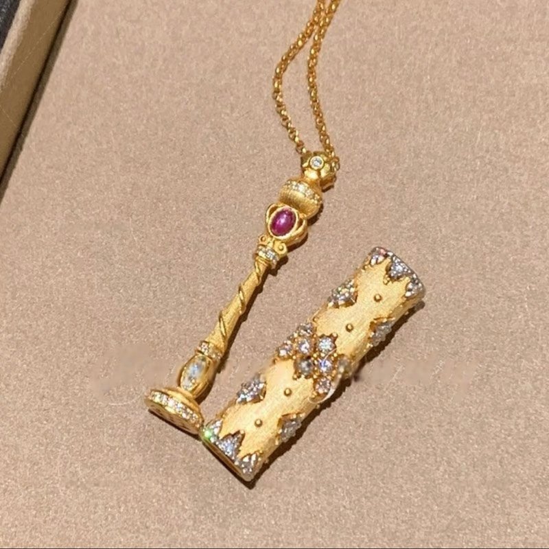 YuanPearl西班牙貴族時尚古典清新淡雅女士項鍊Vintage中古風格 - 項鍊 - 其他金屬 金色