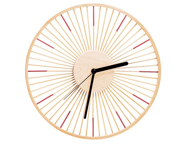 バンブーウォールクロック/Bamboo wall clock/壁掛け時計 Bamboo Wall Clock, Zen Clock, Handcrafted Bamboo Clock