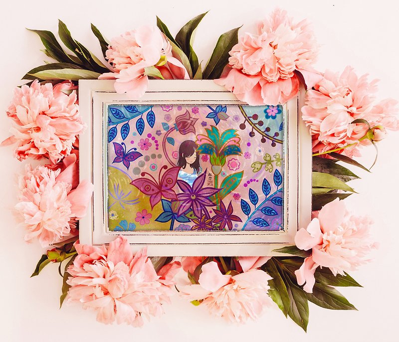 花と空　ポストカード - ポスター・絵 - 紙 多色