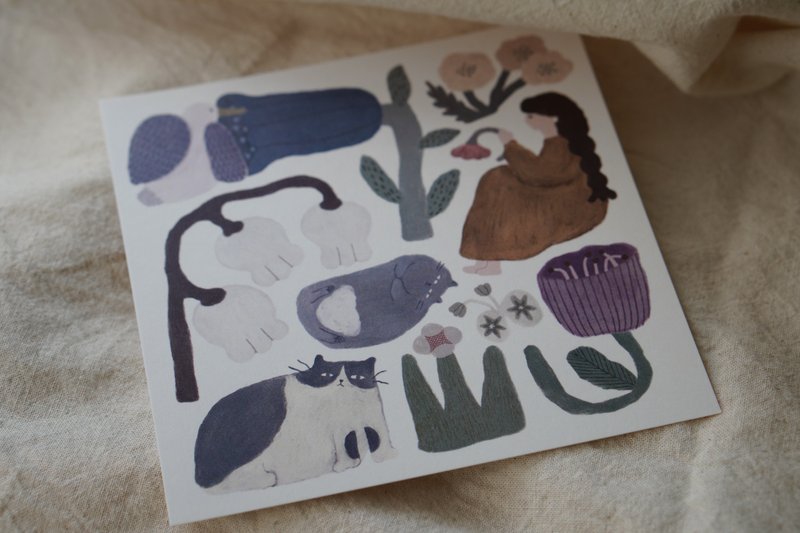 My little garden postcard card - Cards & Postcards - Paper White