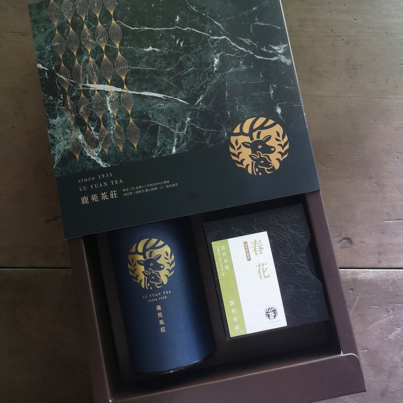 Spring Floral Scent [Taiwan Tea Gift Box] - Tea Overflowing Floral Scent - Jasmine Scented Loose Tea + Fragrant Oolong Tea Bag - Tea - Other Materials 