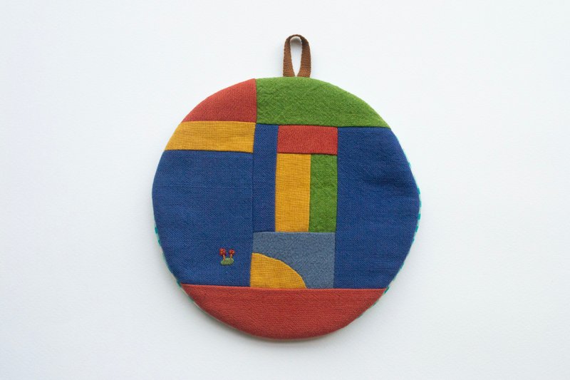 Patchwork #8 - Cotton Linen Trivet & Pot Holder - 杯墊 - 棉．麻 多色