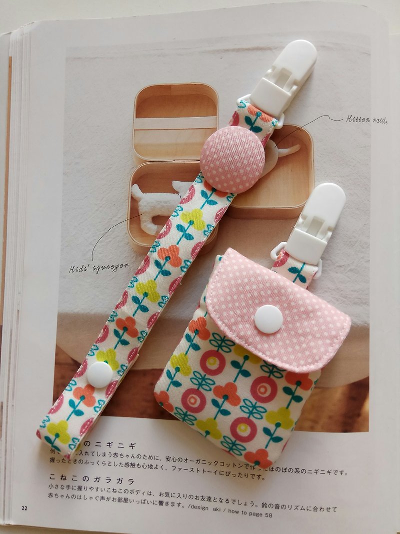 Flower row row station moon gift peace symbol bag buckle with pacifier clip toy clip - Baby Gift Sets - Cotton & Hemp 