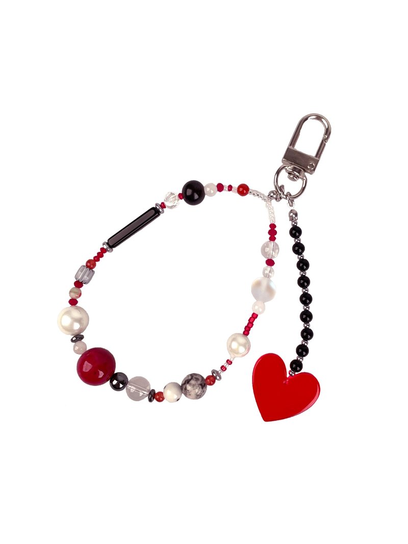 Wonderland Collection - Red Queen Keyring - 鑰匙圈/鑰匙包 - 銀 紅色