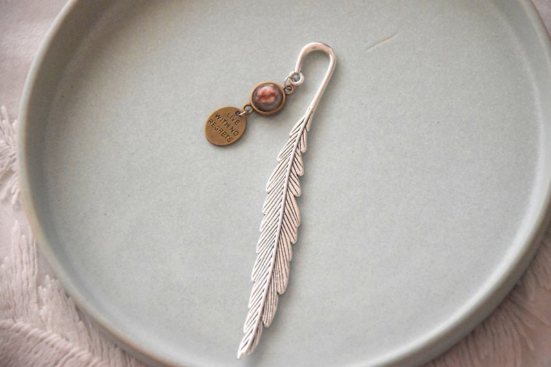 Petite Natural Stone Handmade Bookmark - Bookmarks - Other Metals 