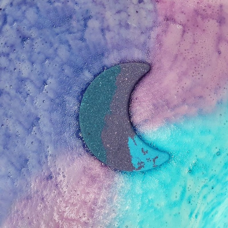 Colorful bath bubble bomb [Purple Moonlight]-I'm Bomb from South Korea - ครีมอาบน้ำ - สารสกัดไม้ก๊อก สีม่วง