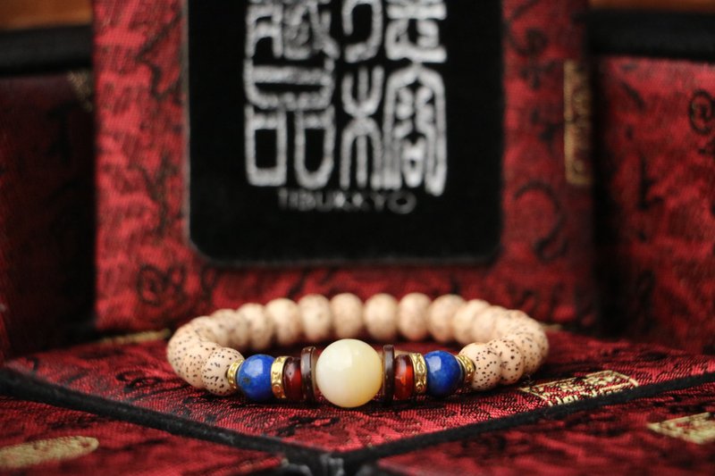 精品星月菩提子 8x6mm 蘋果圓 佛珠念珠 菩提子 高密正月 客製化 - 手鍊/手環 - 植物．花 