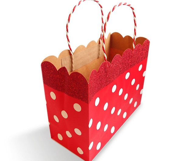 Gift Bag & Tissue Paper Storage Box Red