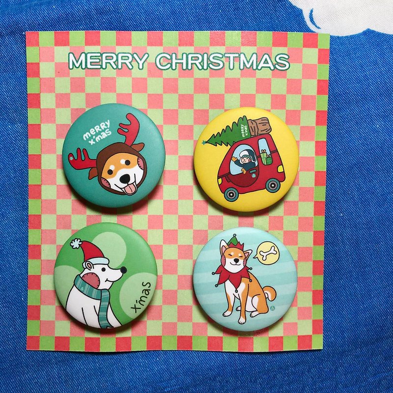 Christmas limited badge combination / badge - Badges & Pins - Plastic 