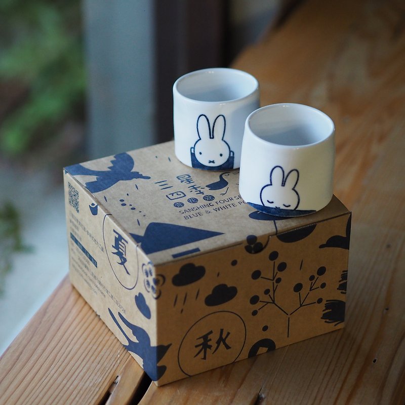 獨家-【Miffy 米飛兔】Miffy和平星願茶酒對杯-150ml