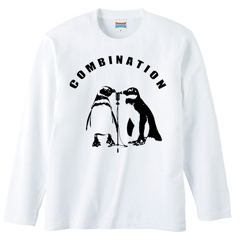 ロングスリーブTシャツ / combination - Tシャツ メンズ - コットン・麻 ホワイト