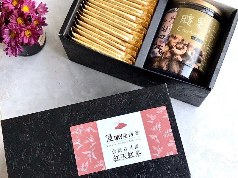 [Mother's Day Gift Box] Man Day Life Tea Ruby Red Tea Bag Tea Bag + Dried Fruit Exquisite Gift Box Set - Tea - Other Materials 