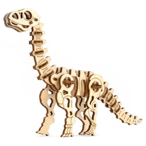 WOODEN CITY 木製積木 情人節手工禮物來自波蘭WOODEN CITY Diplodocus 木製模型 梁龍