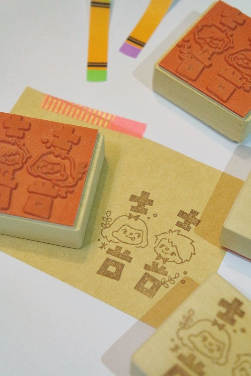Stamp - Stamps & Stamp Pads - Plastic Orange