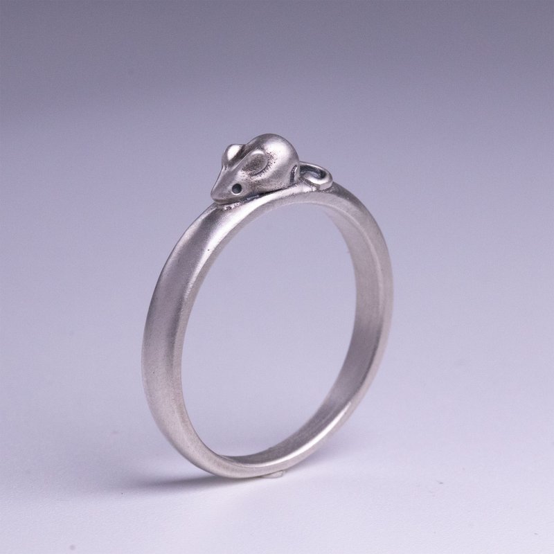 アニマルゾディアックリング - ネズミ / DR-79 - リング・指輪 - スターリングシルバー シルバー
