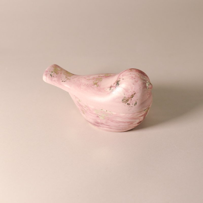 台灣再生石材系列 /  寫意台北系列 文鳥珠寶盒 - 擺飾/家飾品 - 環保材質 粉紅色